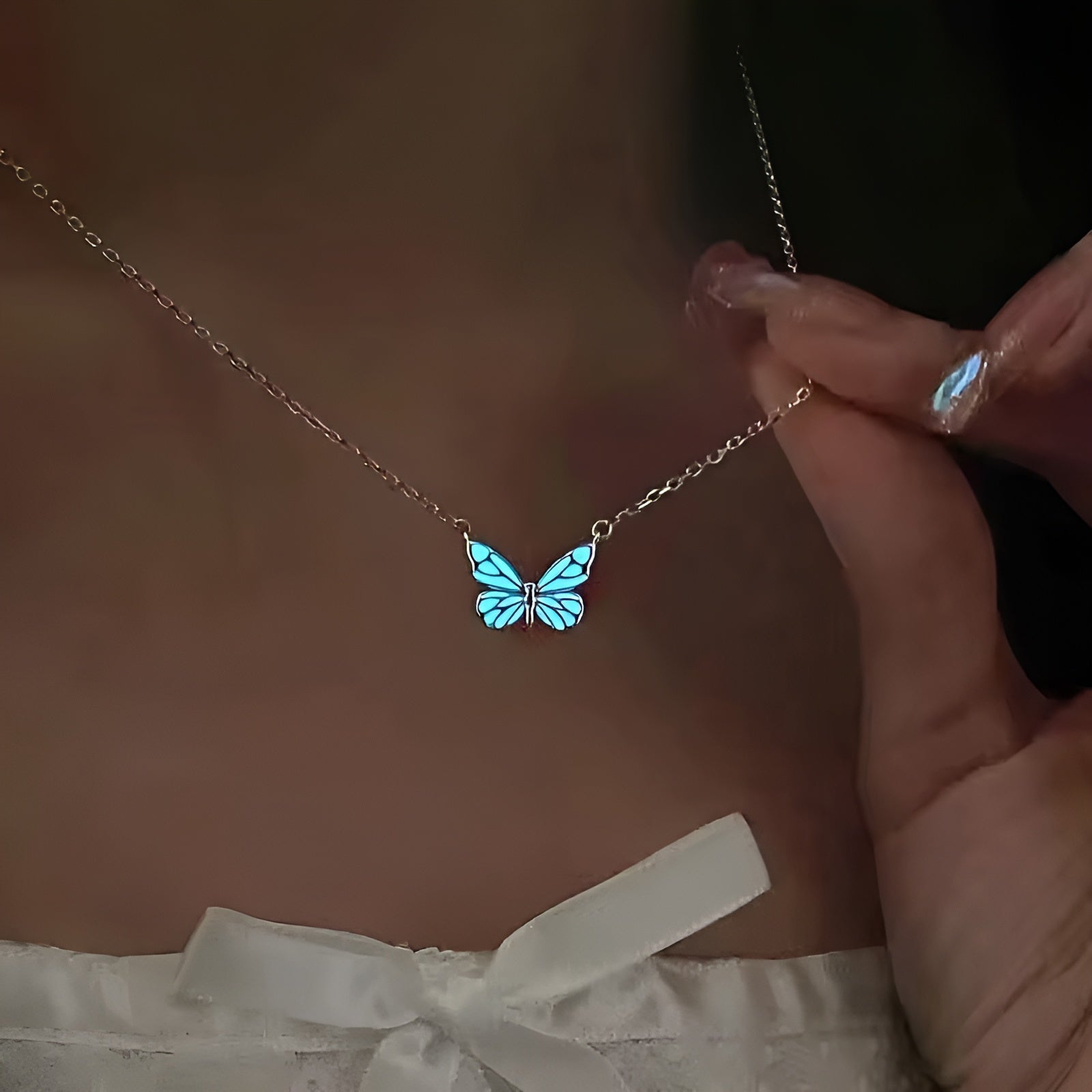 Luminous Butterfly Full Set (Necklace, Bracelet, RIng & Earings)