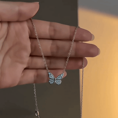 Glow in the Dark Butterfly Necklace