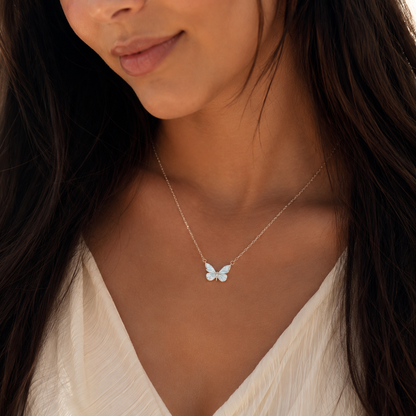 Glow in the Dark Butterfly Necklace