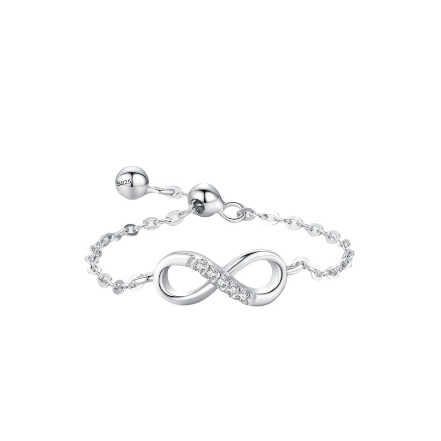 Infinite Love Chain Ring